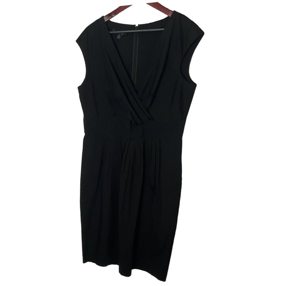 knee length dresses for ladies Lafayette 148 New York Finesse Crepe Twist Dress in Coral main image 1